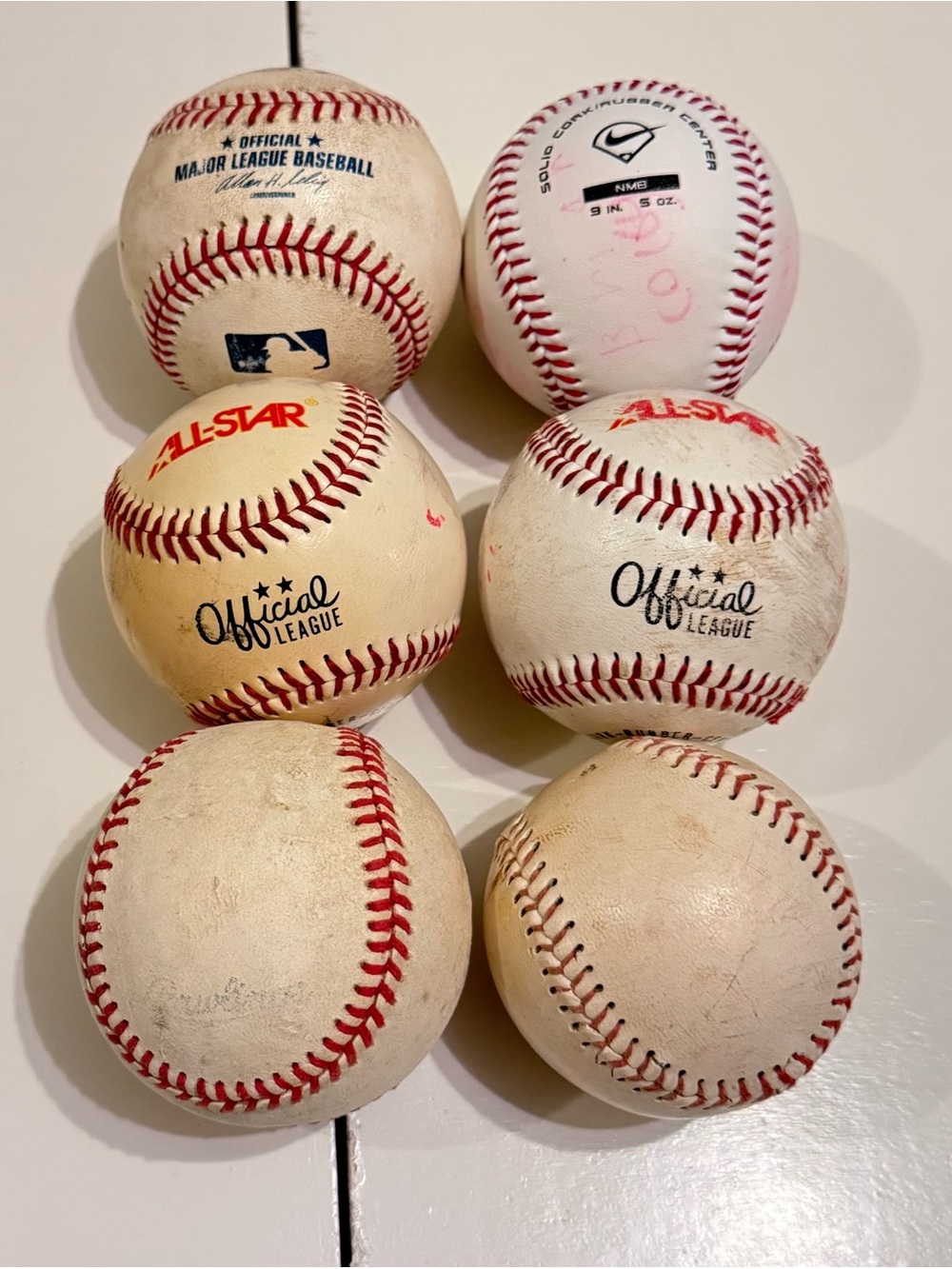 Used Practice Baseballs